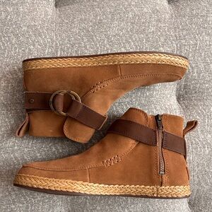 UGG Tan Sloane Harness Booties